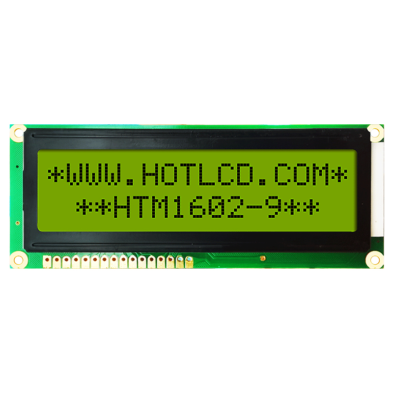 2x16 字符液晶屏 STN+ 灰色串行单色显示屏，带黄/绿背光 Arduino显示屏