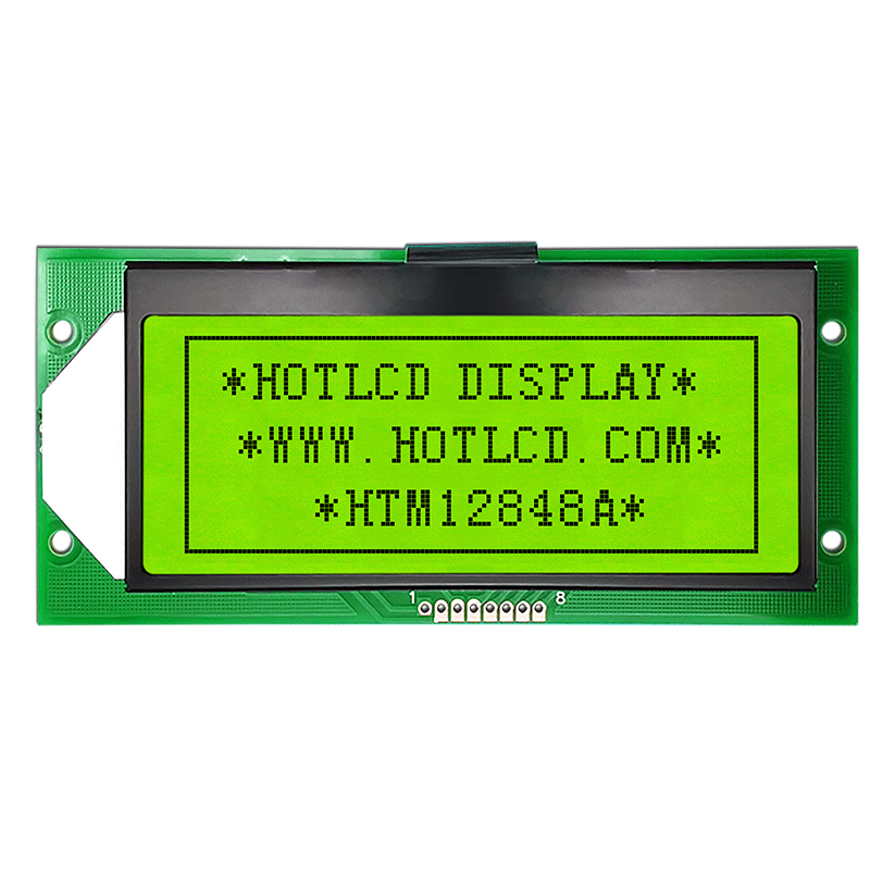 128X48图形液晶模块| STN+ 黄/绿显示屏，带绿色背光