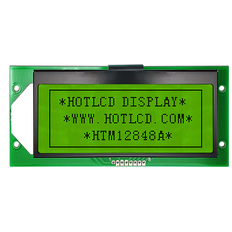 128X48图形液晶模块| STN+ 黄/绿显示屏，带绿色背光