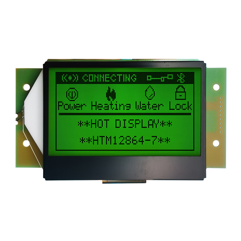 128X64 Graphic LCD Module | STN+ Yellow/Green Display with Green Backlight