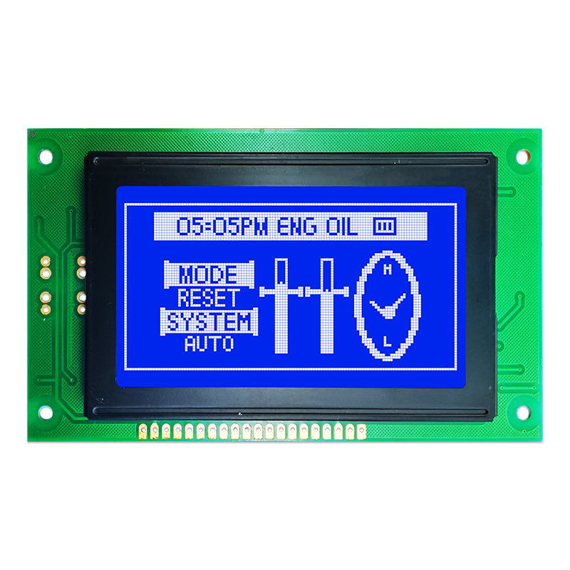 128X64图形液晶模块 STN- 带白色背光的蓝色显示屏负电压