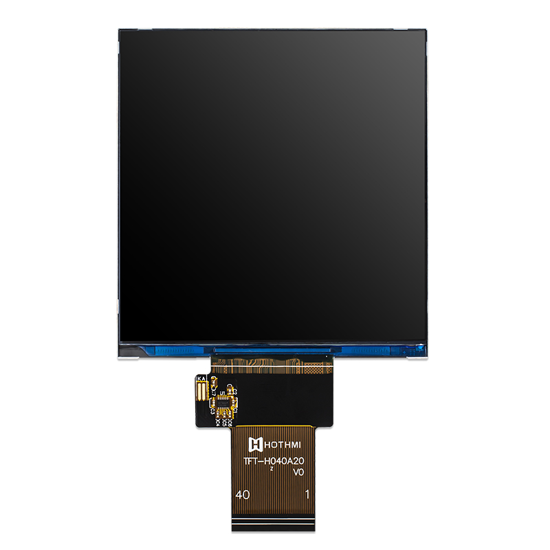 TFT-H040A20DKINV 6N40 | 4.0" IPS LCD | 720x720px screen | EMI shielding | RGB interface | Optional capacitive touch screen, resistive touch screen