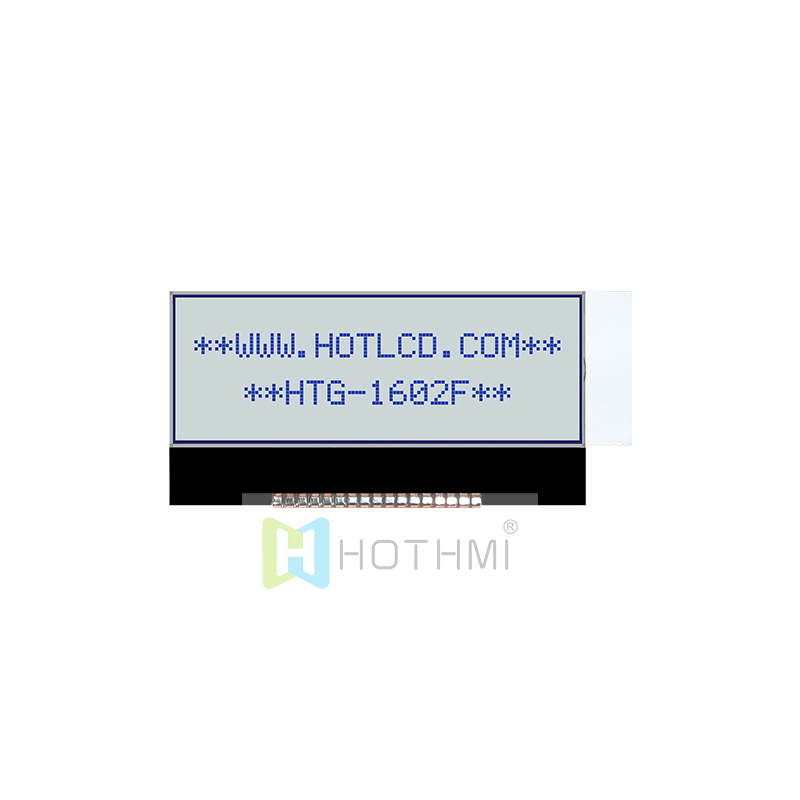2x16字符 COG LCD STN+ 灰色显示屏 侧面白色背光 3V