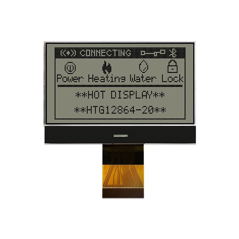 2.2寸 128X64 图形点阵COG液晶屏 带白色侧背光的 FSTN+ 显示屏