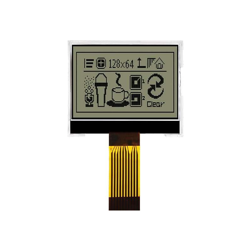 1.5"英寸 128x64 图形 COG 液晶屏 SPI | 带有侧面白色背光的 FSTN+ 显示屏