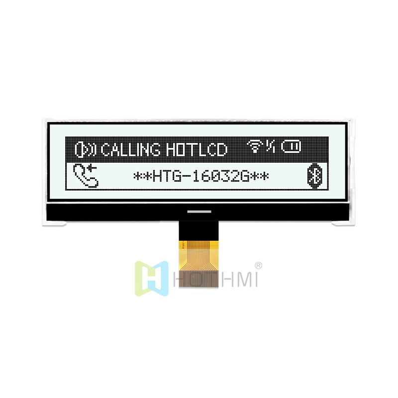 3.0inch 160X32 Graphic COG LCD | FSTN + Display with White Side Backlight