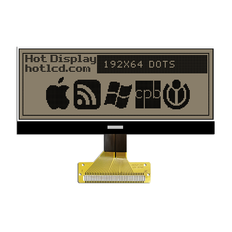 4.0inch 192X64 Graphic COG LCD | FSTN + Display with White Side Backlight
