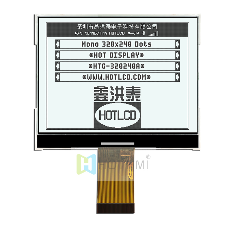 4.9inch 320X240 Graphic COG LCD | FSTN+ Display With White Side Backlight