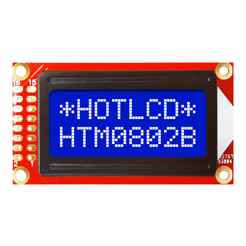 8x2 字符 LCD | STN-带白色侧背光的蓝色显示屏 ST7066U Arduino