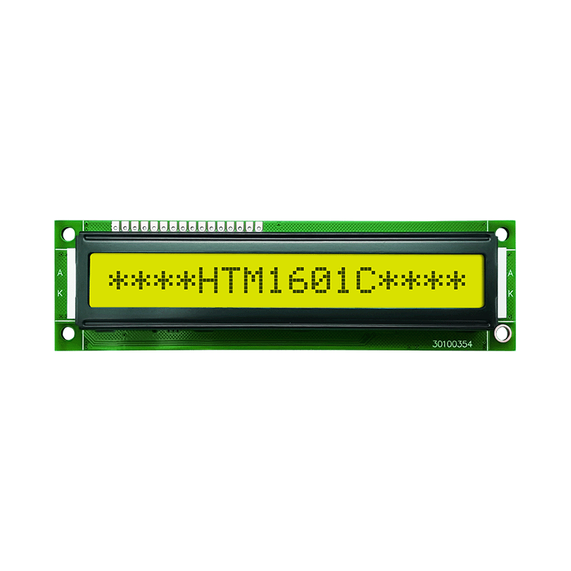 1X16超薄字符单色液晶显示屏| STN+黄/绿背景带黄/绿背光-Arduino