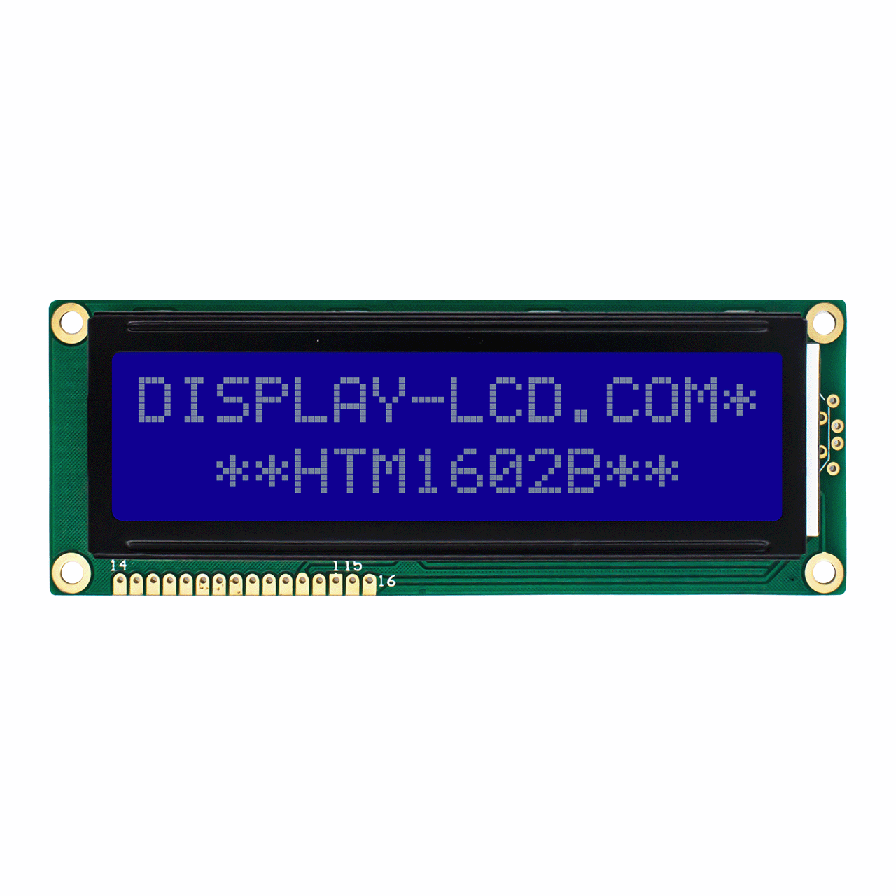2X16 字符液晶模组显示屏 | STN-蓝色带白侧背光5.0V-Arduino