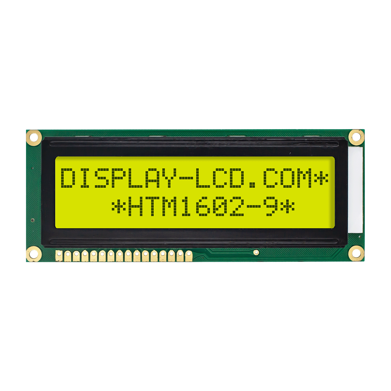 2X16 字符液晶模组显示屏 | STN+ 黄/绿带侧面黄/绿背光-Arduino