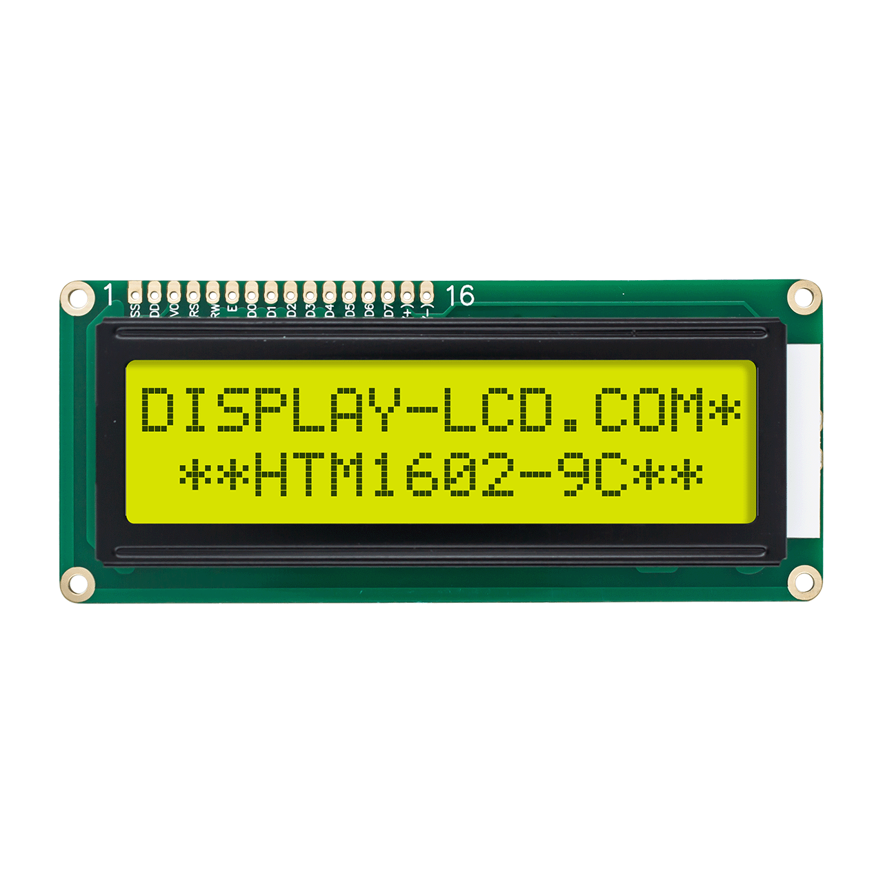 2X16 Character LCD Module Display | STN+ Yellow/Green with Side Yellow/Green Backlight-Arduino