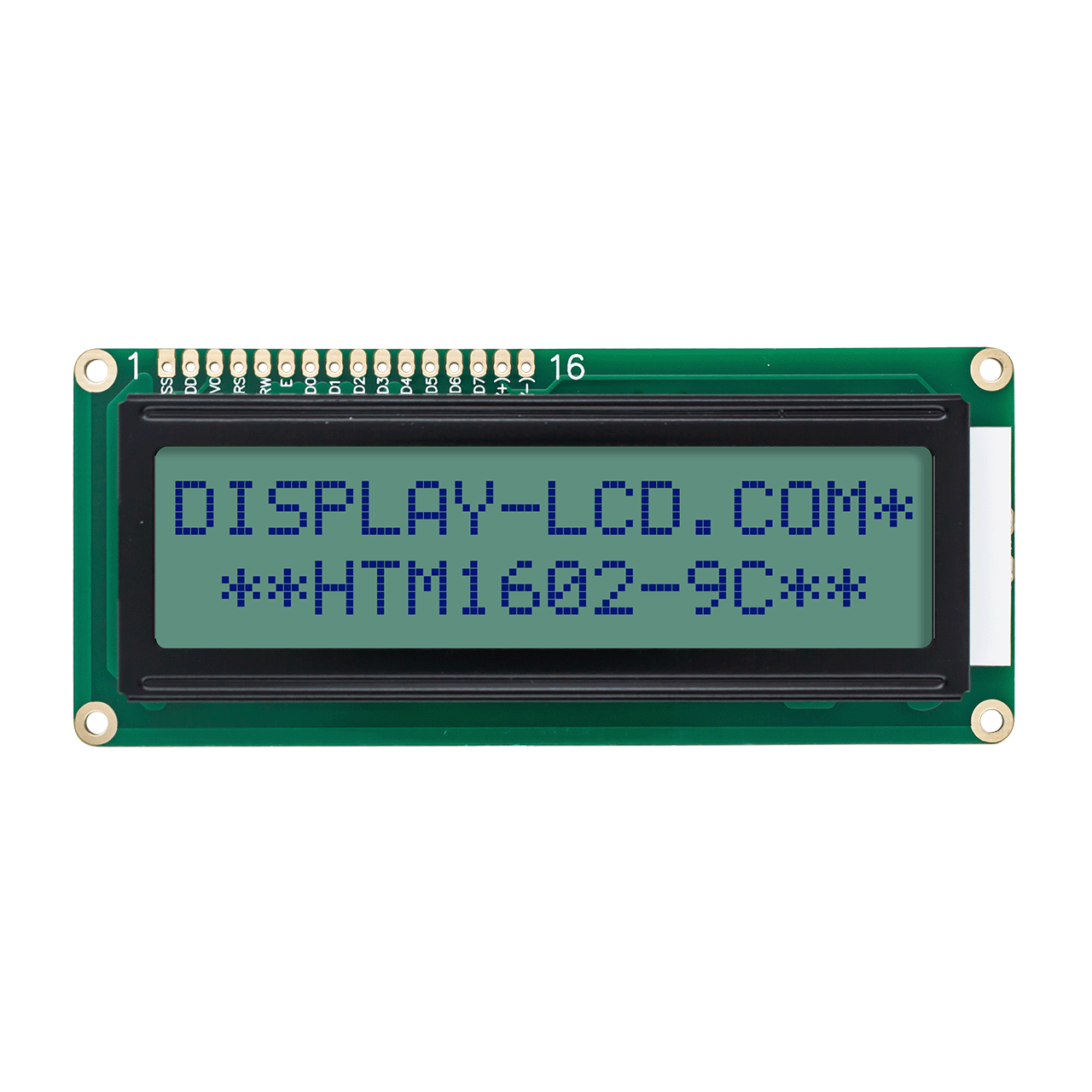 2X16 字符液晶模组显示屏 | STN+ 灰色显示屏，带白色侧背光-Arduino