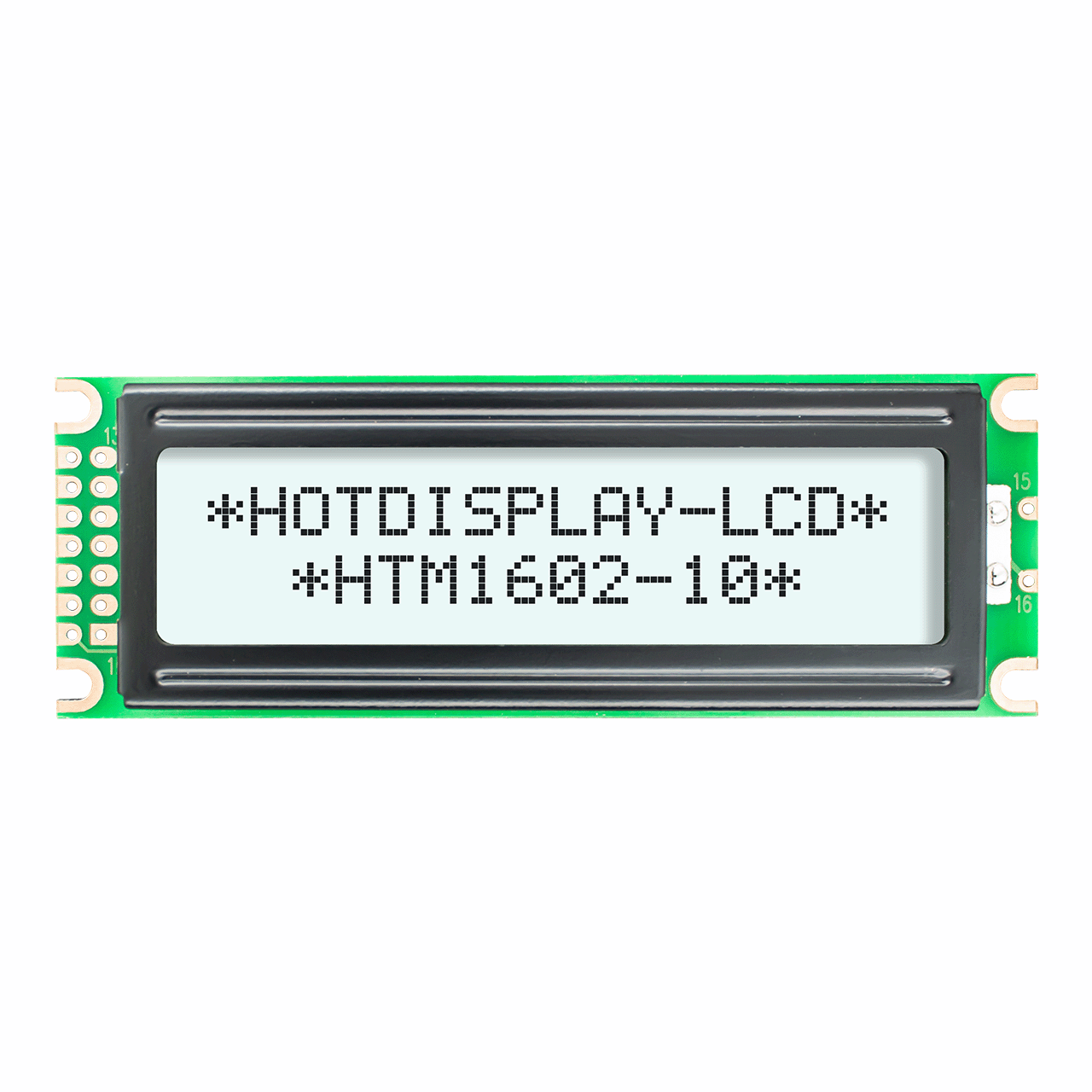 字符 2X16 LCD模组 单色显示器 | FSTN+ 侧面白色背光 5.0V-Arduino