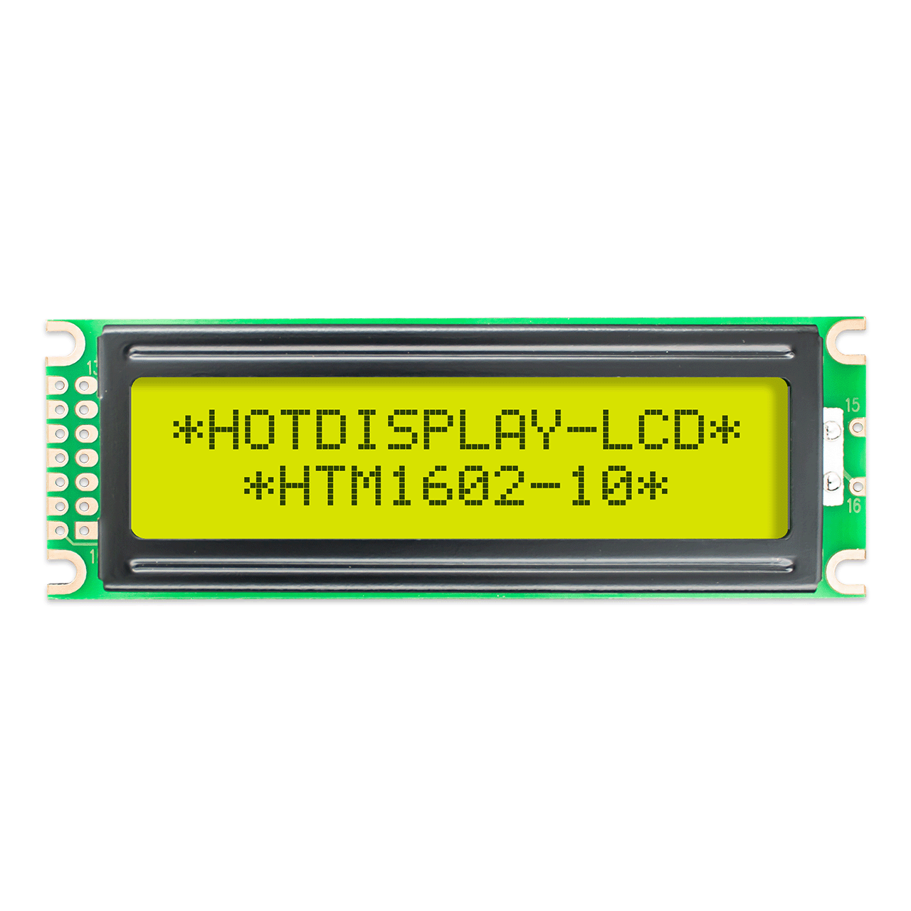  2x16字符液晶显示模组 STN+ 灰色显示屏，带黄/绿背光 Arduino显示屏