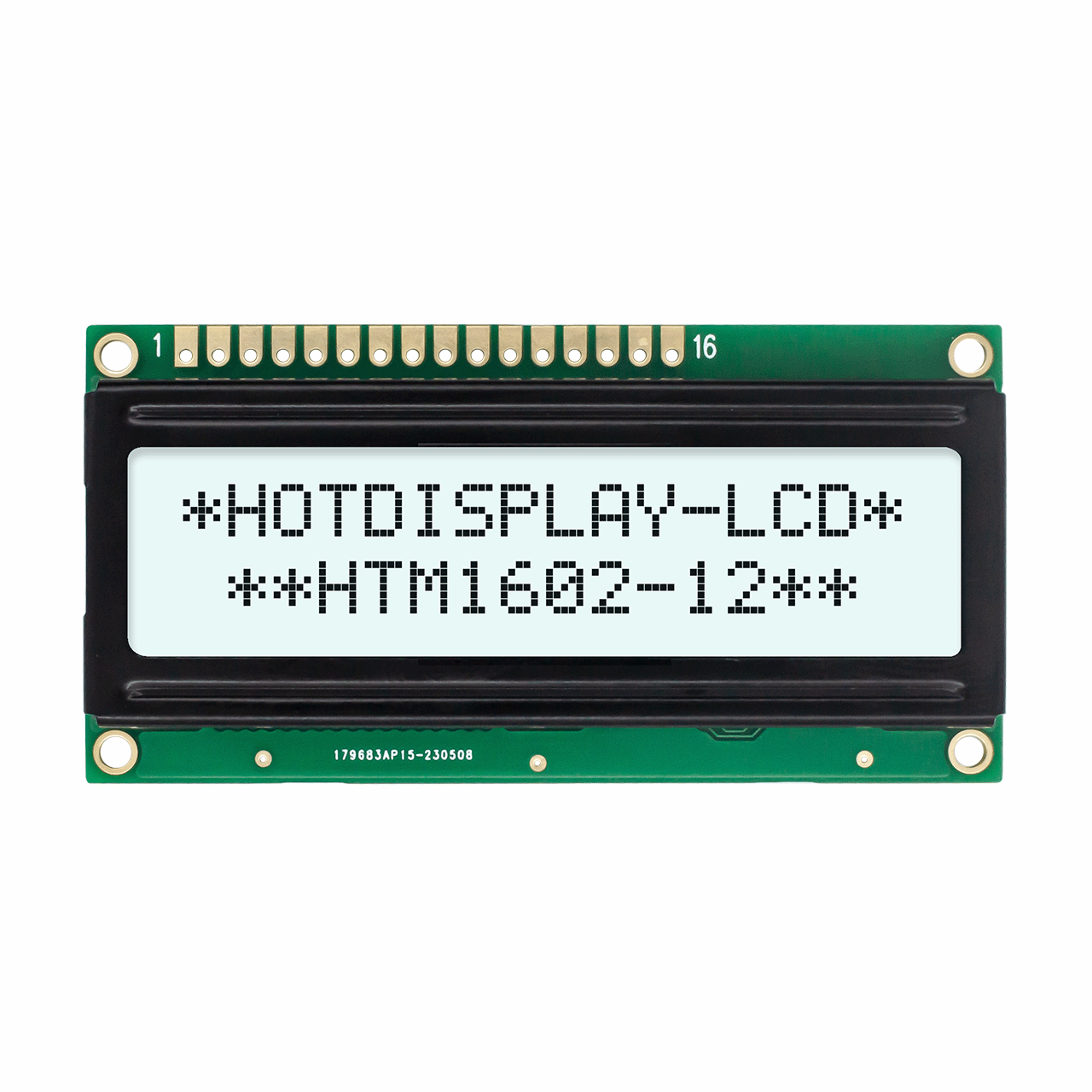 Arduino-字符 2X16 LCD 单色显示器 | FSTN+ 侧面白色背光 5.0V