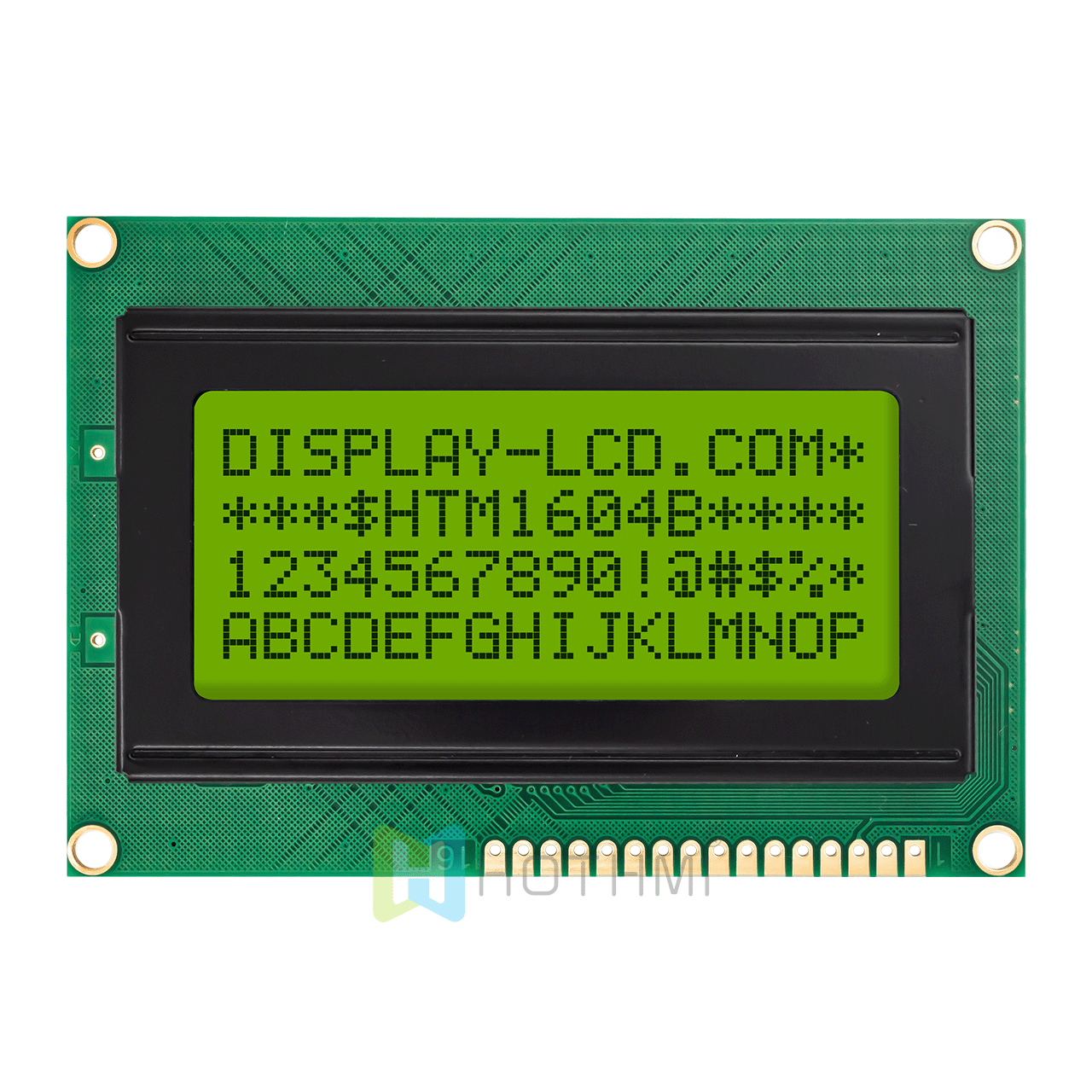 4x16 字符 LCD模组 | STN(+)Y/G 黄/绿侧背光单色显示屏 | Arduino | MCU接口| ST7066U控制器