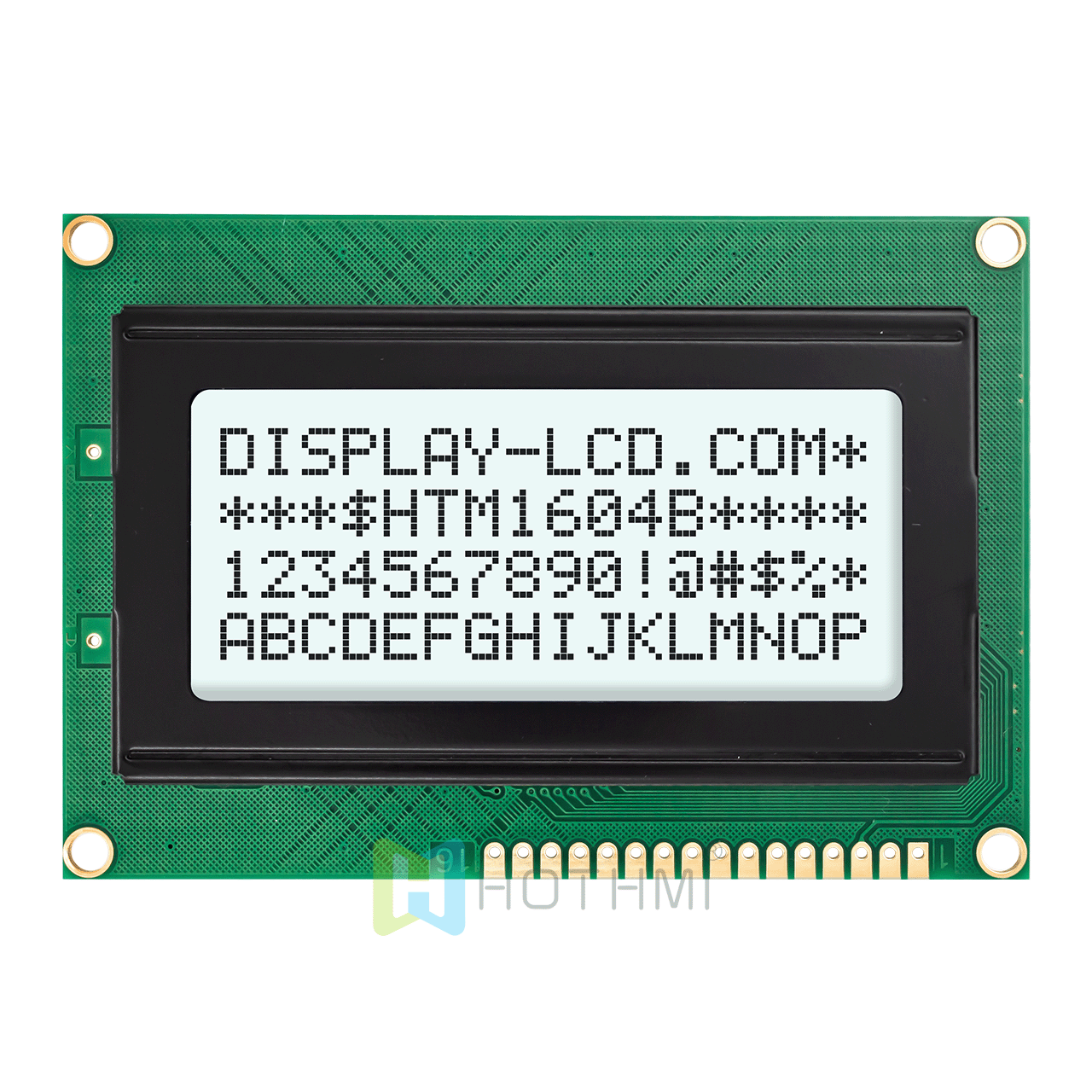 4x16 字符 LCD模组 | FSTN(+) 白色侧背光单色显示屏 | Arduino | MCU接口 | ST7066U控制器