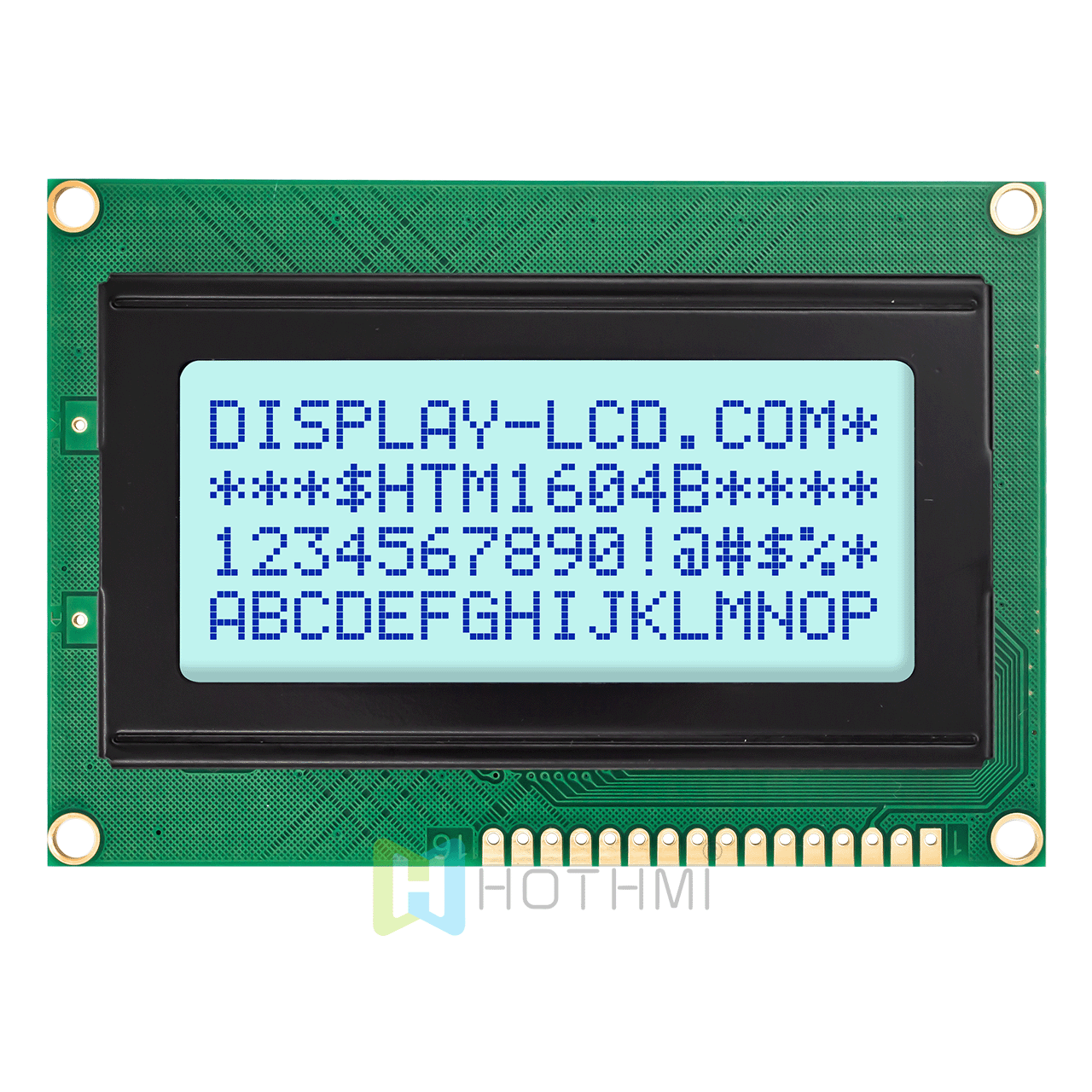 4x16 字符 LCD模组 | STN(+) 白色侧背光单色显示屏 | Arduino | MCU接口 | ST7066U控制器| 半透反射