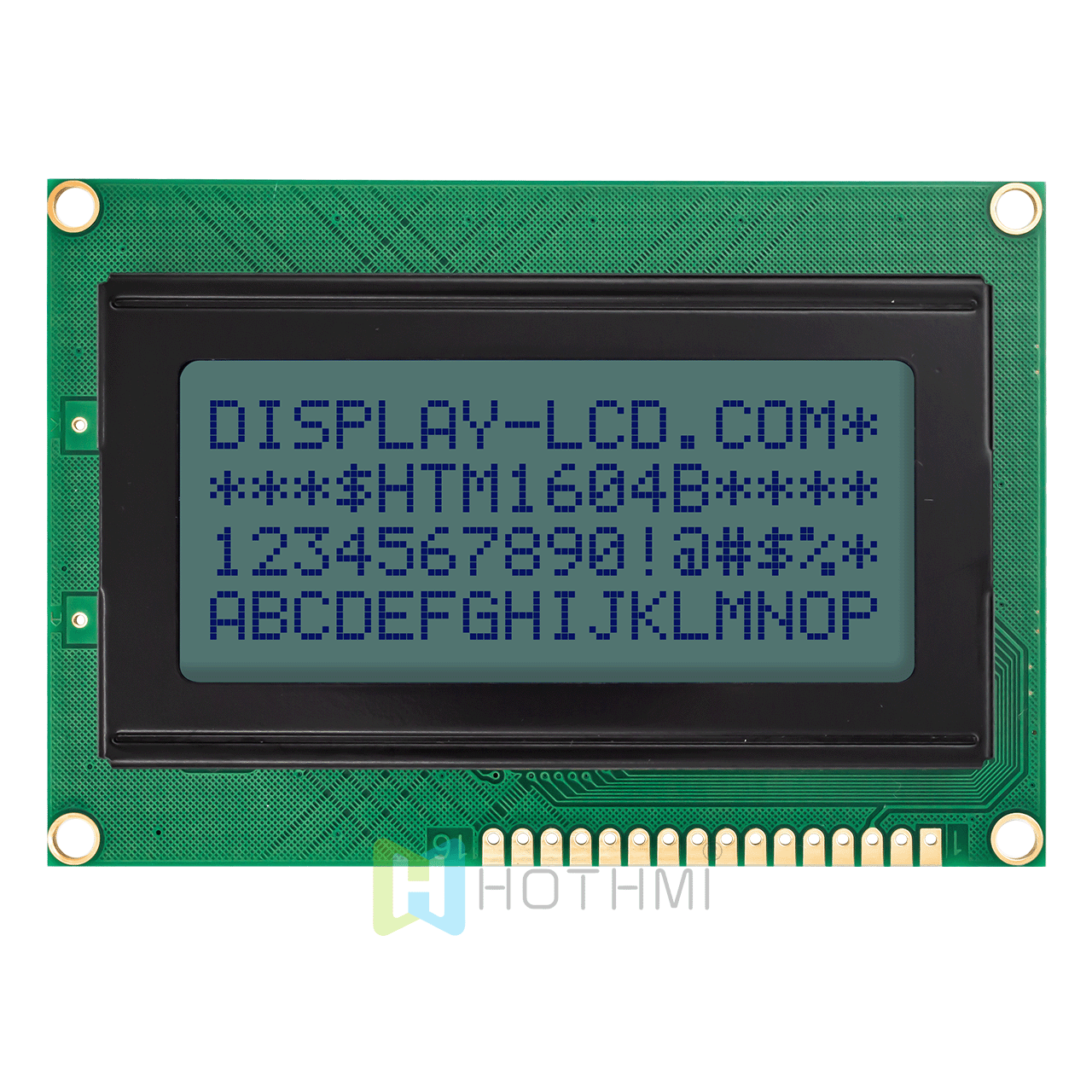 4x16 字符 LCD模组 | STN(+) 白色侧背光单色显示屏 | Arduino | MCU接口 | ST7066U控制器| 半透反射