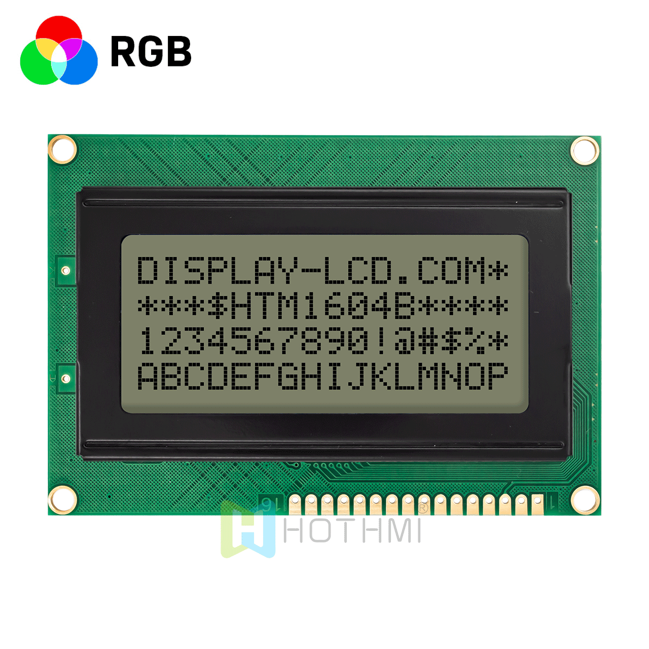 4x16 character LCD Module | FSTN(+) RGB side backlight display | Arduino | MCU interface | ST7066U controller | Total transflective display | 5.0V
