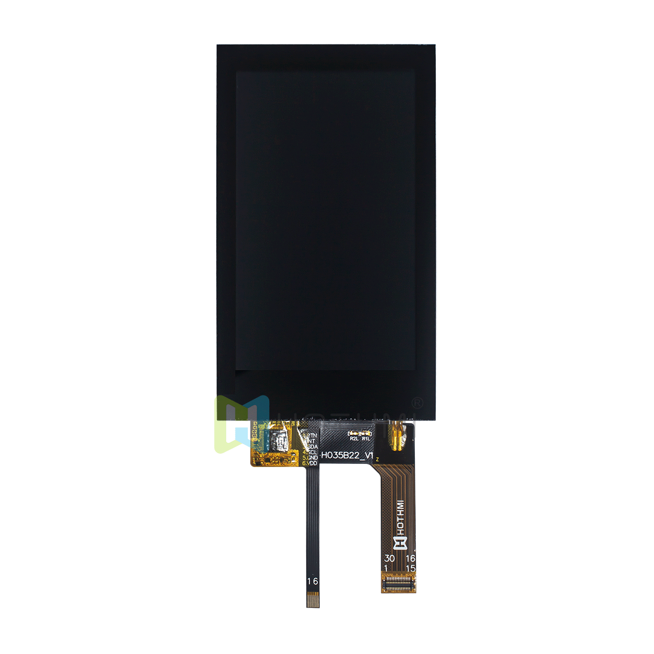 IPS 3.5寸TFT液晶显示模组/480x800像素/ST7701S/电容触摸/MIPI接口/3.3V/兼容安卓