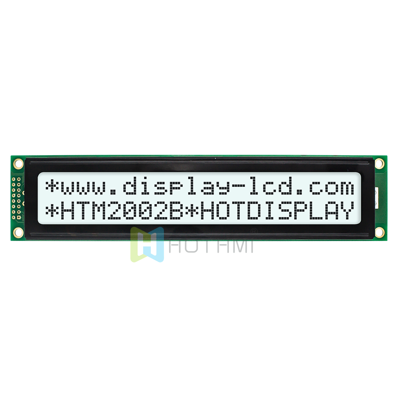 Arduino-20X2 character monochrome LCD module/FSTN/white backlight/grey characters on white background/5.0V/ST7066U control