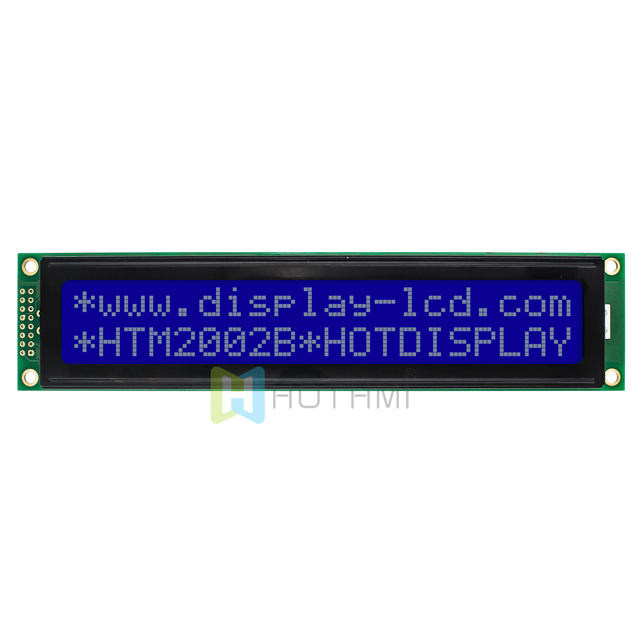 Arduino-20X2 character monochrome LCD module/STN blue negative display/white backlight/white text on blue background/5.0V/ST7066U control