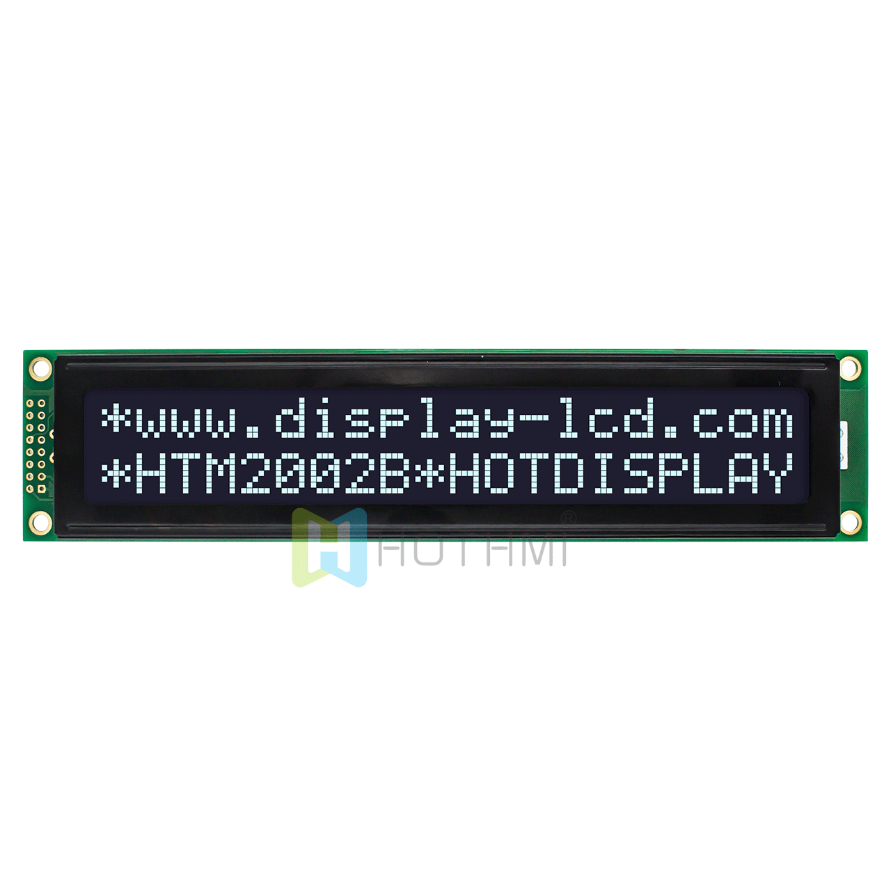 20X2 character monochrome LCD screen module/DSTN (-) negative display/white backlight/white characters on black background/5.0V/ST7066U control/Adruino/wide temperature display/wide viewing angle display