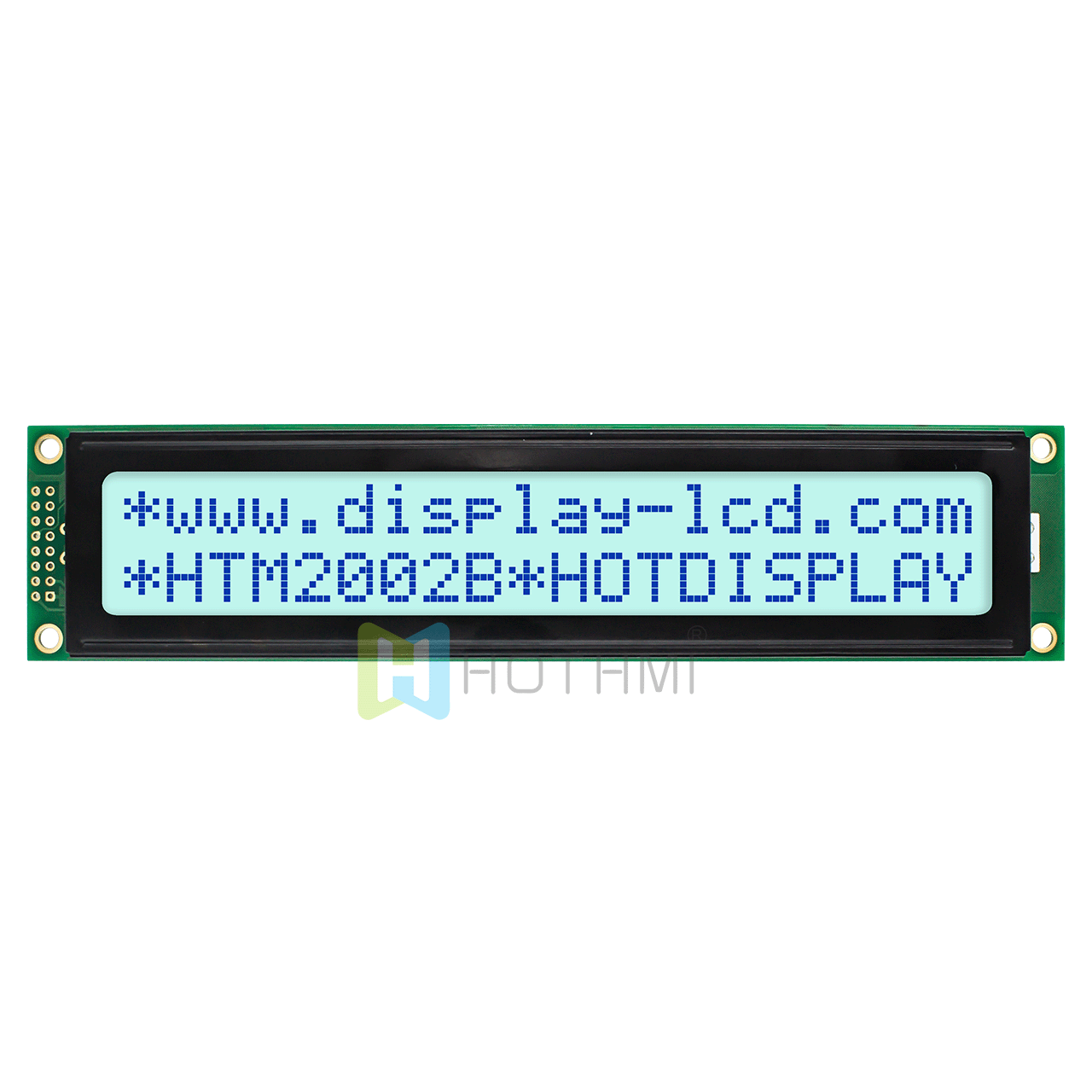 Arduino-20X2 character monochrome LCD module/STN front display/white backlight/blue characters on gray background/5.0V/ST7066U control/transflective type