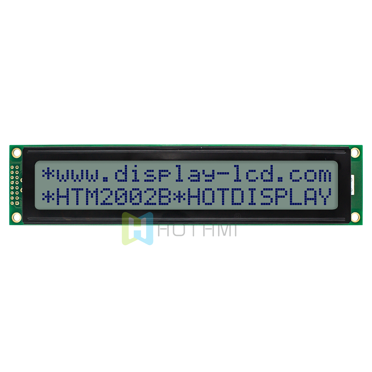Arduino-20X2 character monochrome LCD module/STN front display/white backlight/blue characters on gray background/5.0V/ST7066U control/transflective type