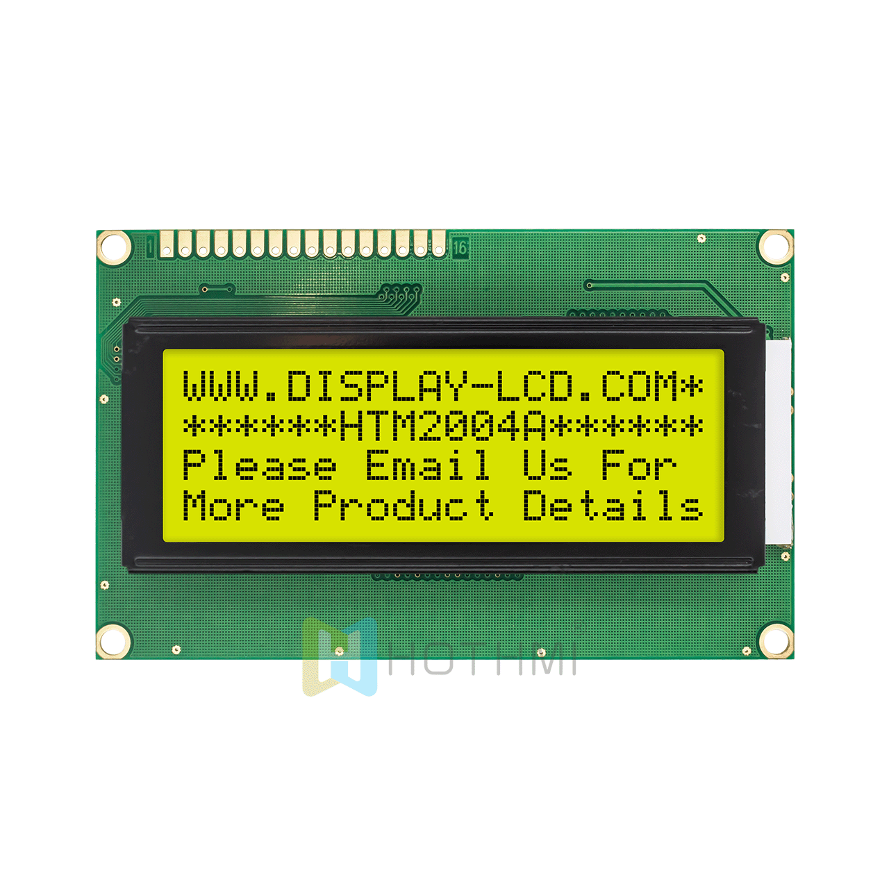 20x4 | 单色字符液晶显示屏| STN + | 带黄绿侧背光 | Arduino显示屏 | 半透反射式 | Adruino  | ST7066U | 3.3v/5.0v