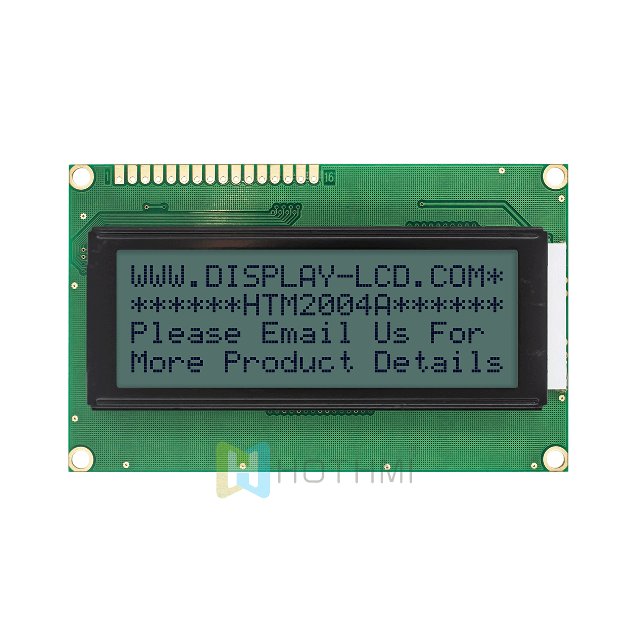 20x4 | Monochrome character LCD display | STN + | With yellow-green side backlight | Arduino display | Transflective | Adruino | ST7066U | 3.3v/5.0v
