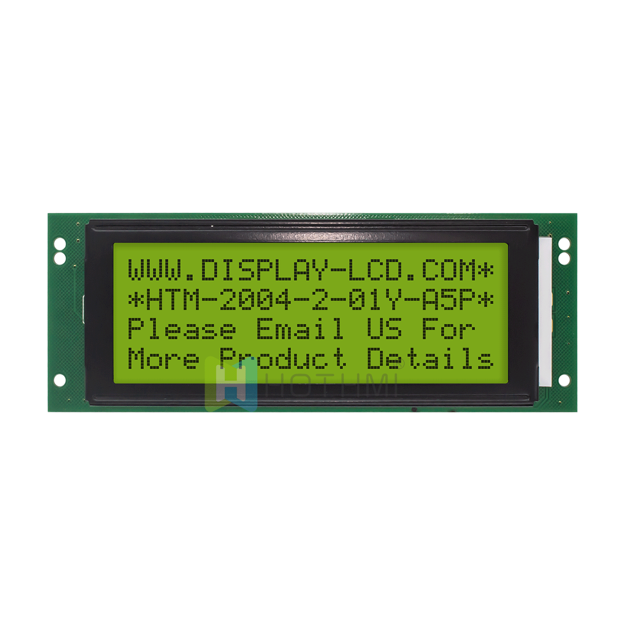 4X20 字符单色液晶模组/ /半透反射/STN+ 黄绿显示屏/带黄绿背光/ Arduino显示屏/ST7066U控制器/5.0V