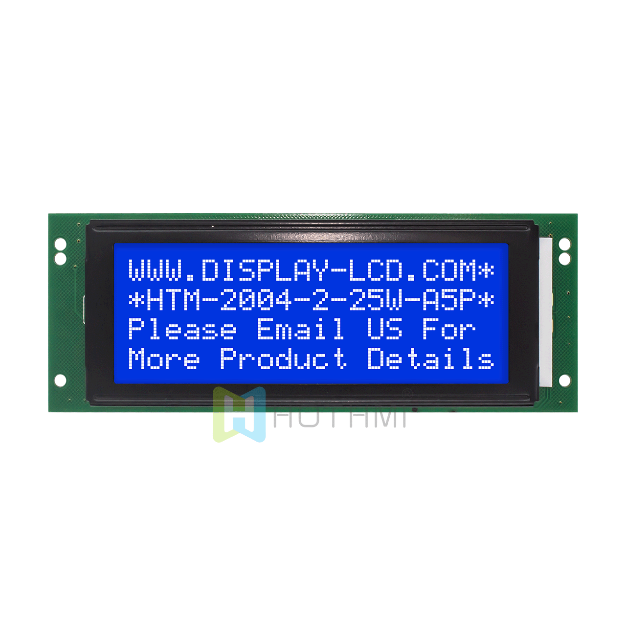 4X20 单色字符液晶模组/ STN- 蓝色显示屏/带白色背光 /Arduino显示屏/蓝底白字/全透反射式液晶显示屏/5.0v