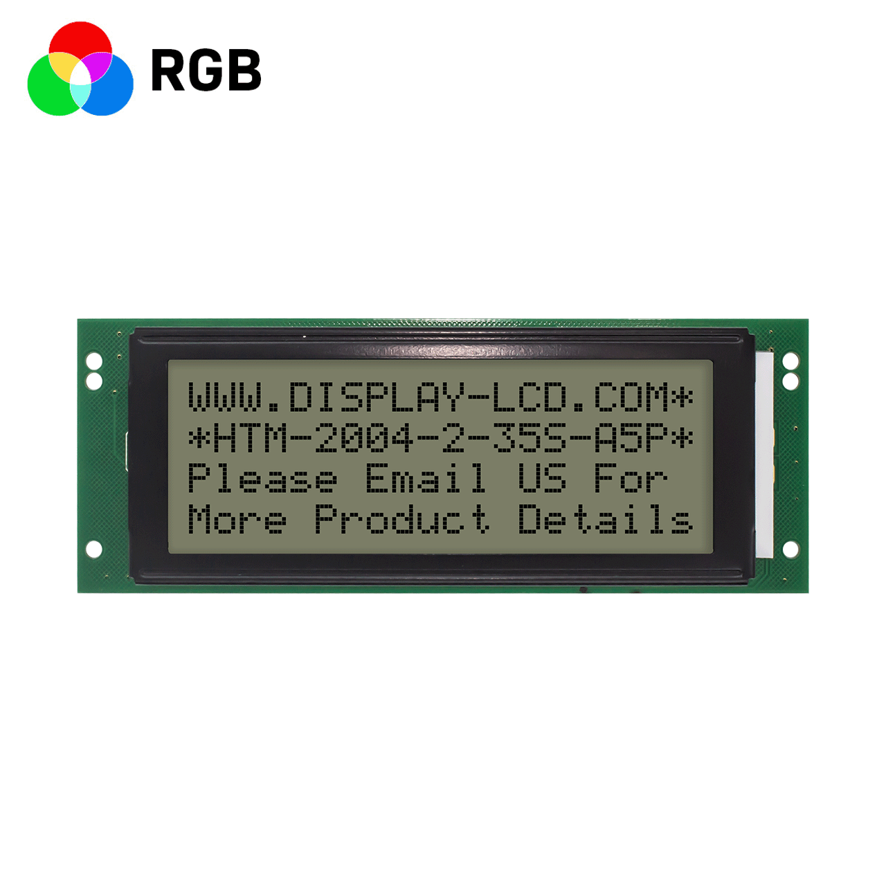 4X20 RGB字符液晶模组/ FSTN正显/带红绿蓝背光 /Arduino/全透反射式液晶显示屏/5.0v