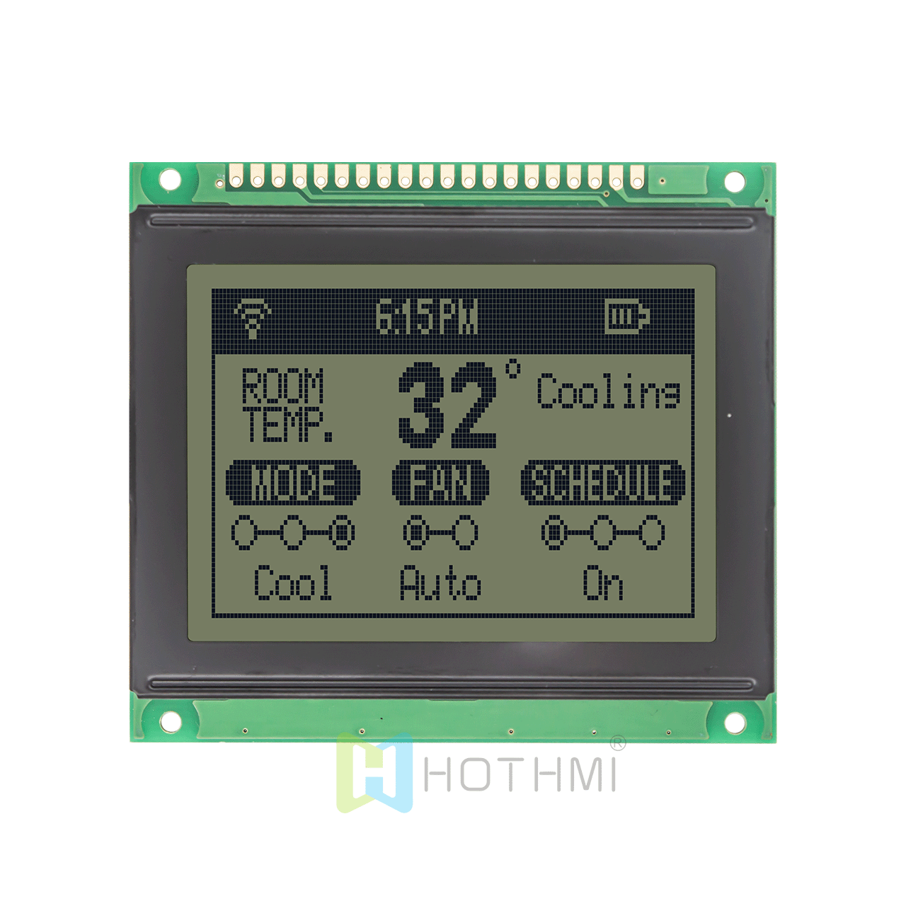 3.0"Arduino LCD | 128x64 LCM 图形显示模块 | FSTN正显示 | 白底灰字 | 5.0v | KS0108或兼容