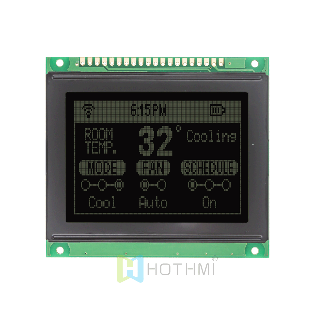 3英寸 Arduino 图形液晶显示屏 | 128x64图形点阵 | LCD 图形模块 | 兼容 KS0108 | DFSTN 负显