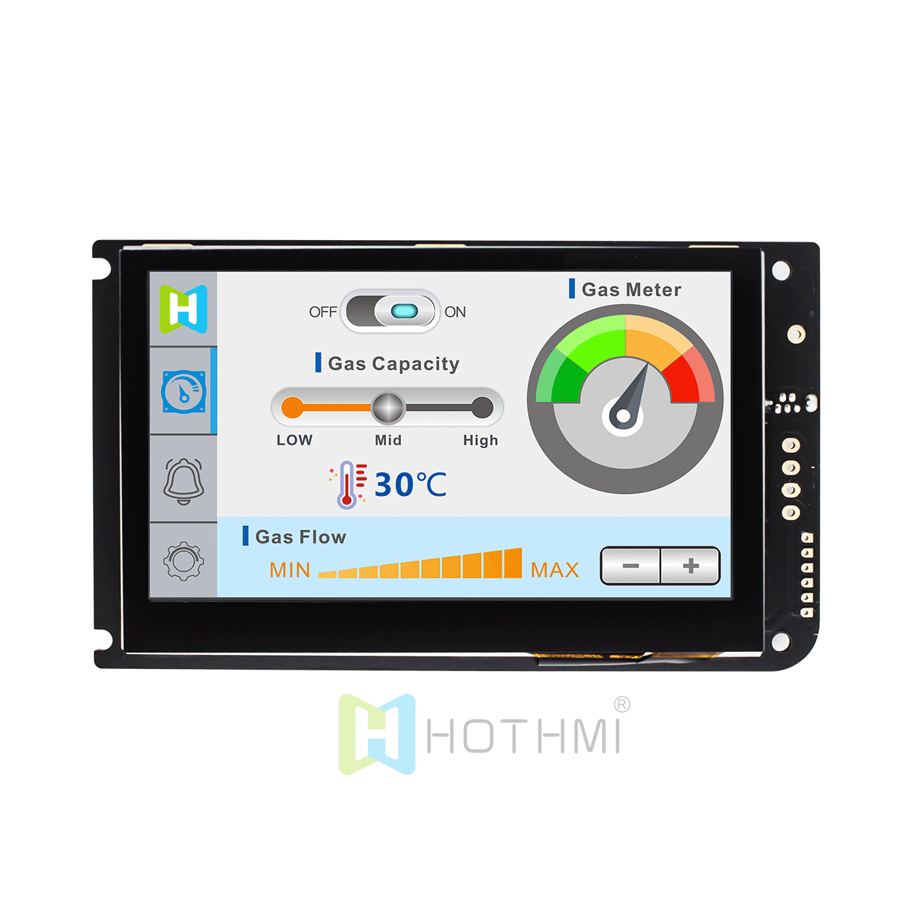 4.3-inch 480x272 dot matrix smart serial screen TFT LCD display module URAT capacitive touch screen HMI IPS sunlight readable compatible with Raspberry Pi