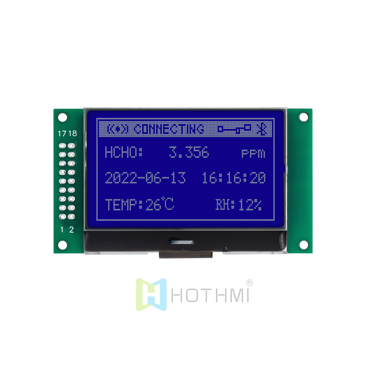 2.4寸LCD132x64 图形液晶屏/LCM13264图形点阵液晶模块/STN负显示/蓝底白字