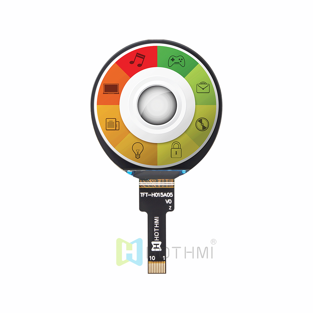 1.5-inch round TFT LCD display 360x360 dot matrix/IPS full viewing angle/wide temperature/ST77916/optional touch screen