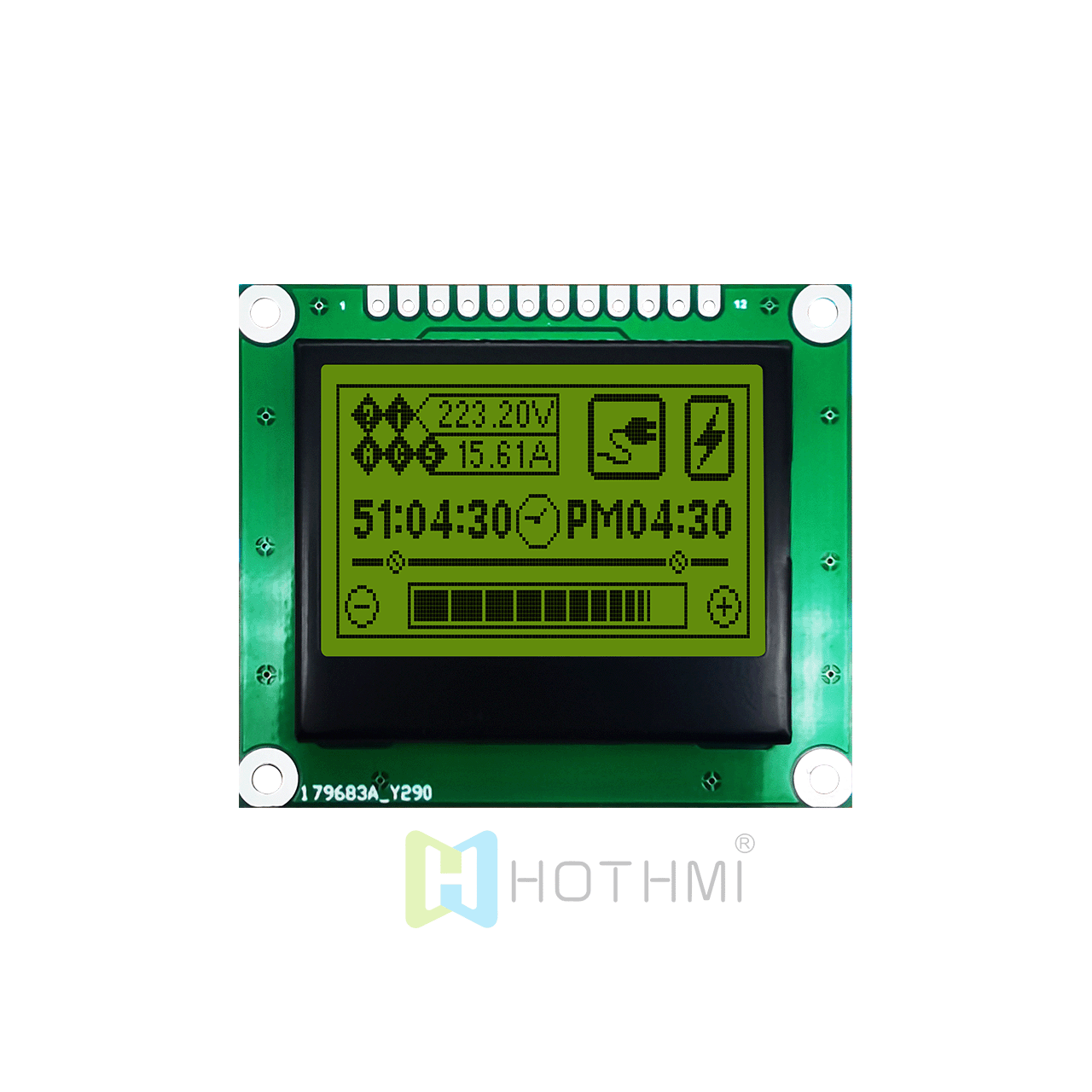 1.7英寸 LCD 128x64图形液晶显示屏 | ST7567 | SPI 接口 | 图形模块显示器，STN+ 黄绿背光 | 带数据表