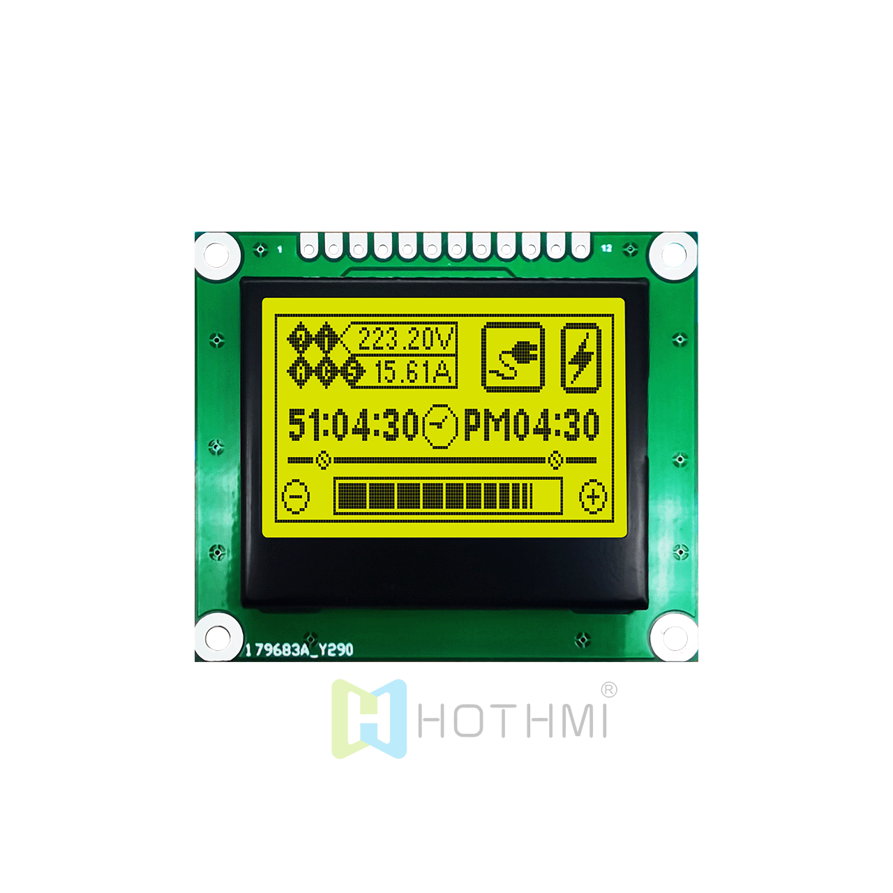 1.7 英寸 128x64 图形液晶块 | 128 x 64 图形 LCD  |  | STN +黄绿背光 | 3.3V