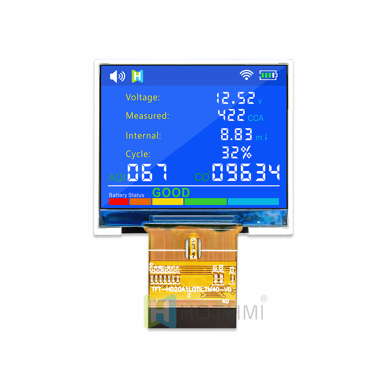 2.0英寸TFT LCD显示模块/IPS/240x320像素/RGB+SPI接口/ILI9342C/阳光下可读/兼容STM32/RK系列