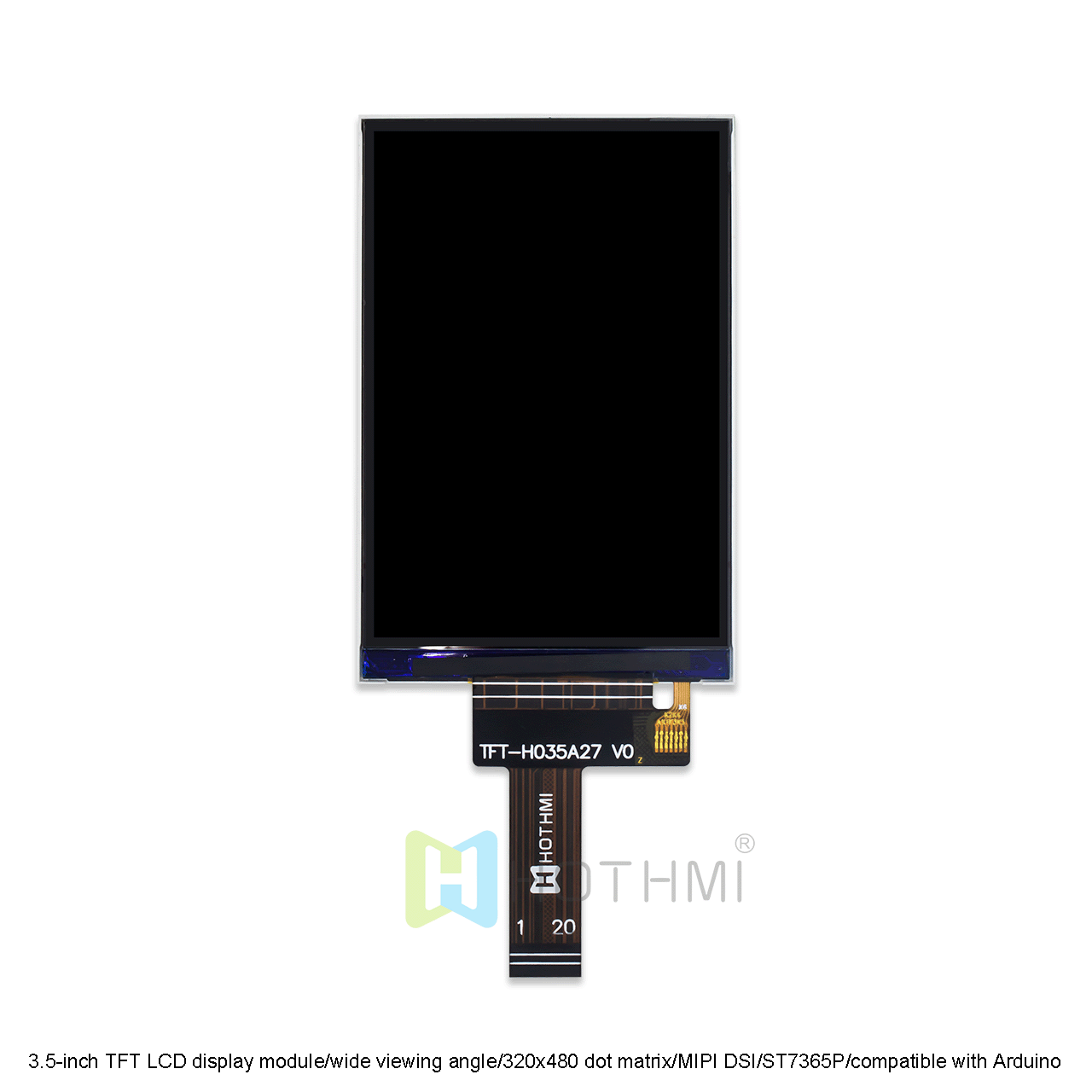 3.5 inch TFT LCD module/wide viewing angle/320x480 dots/MIPI DSI/ST7365P/sunlight readable/Android compatible