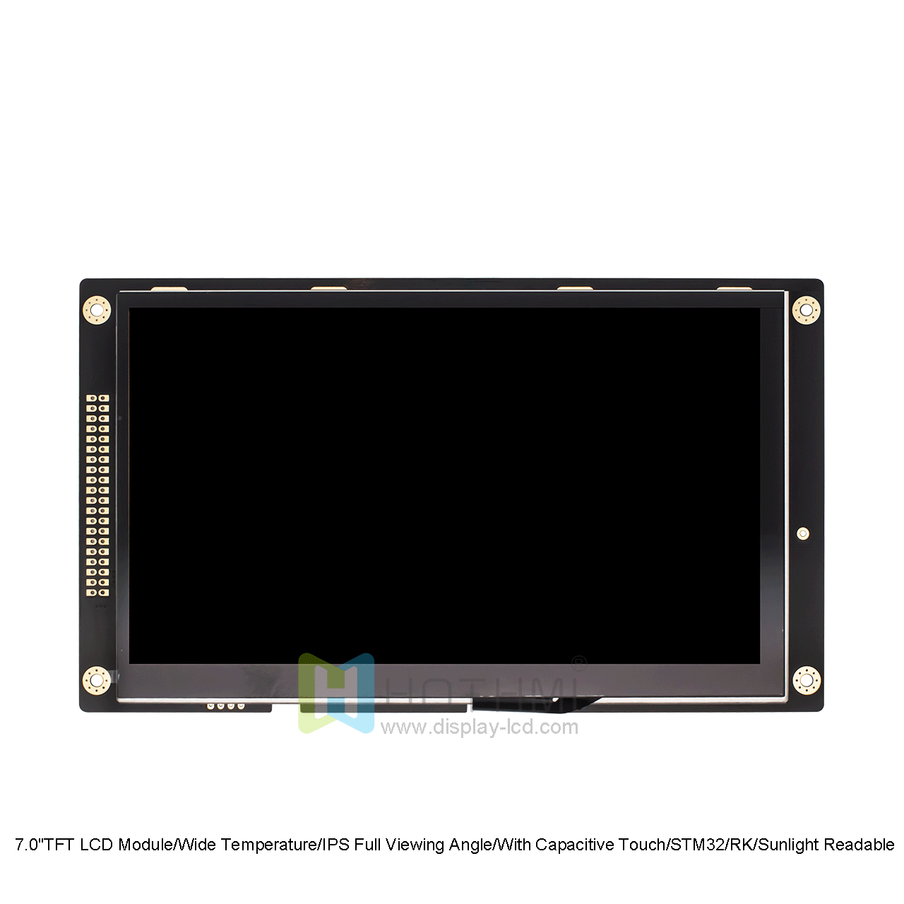 7.0"TFT 液晶显示屏模组/1024x600分辨率/宽温/IPS全视角/带电容触摸/STM32/RK/阳光下可读 