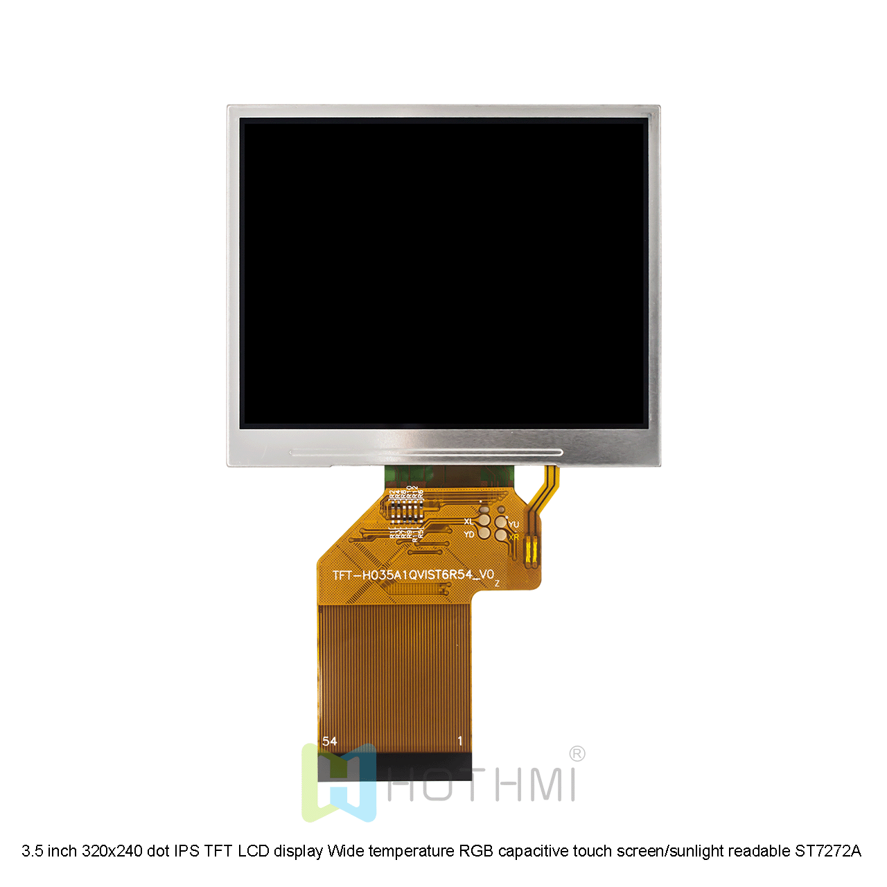 3.5-inch 320X240 color TFT/3.5-inch color screen/plug-in FPC/ST7272A controller/RGB interface/full viewing angle display