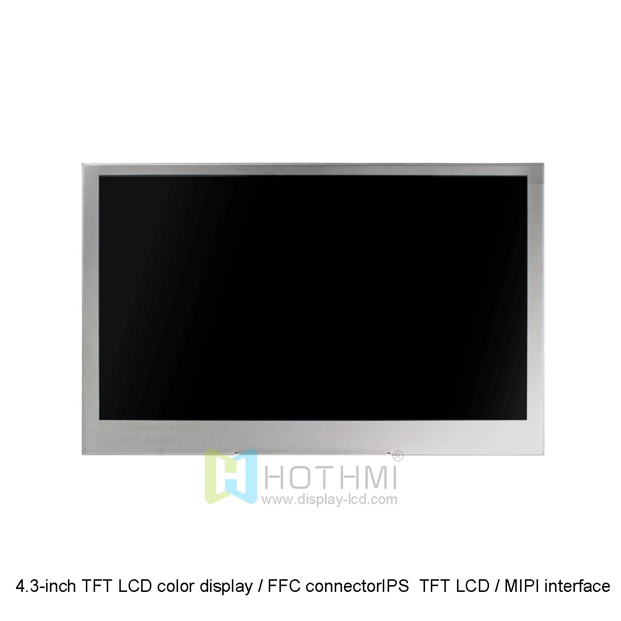 4.3-inch TFT LCD color display / FFC connector / 800x480 dot matrix color screen module / IPS full-viewing angle TFT LCD / MIPI interface