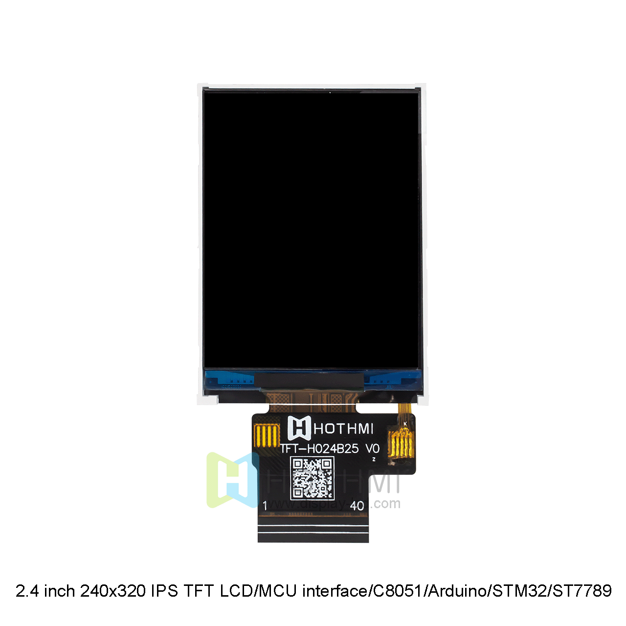 2.4寸 240x320点阵 TFT液晶显示屏/2.4”全彩TFT/宽温tft lcd /IPS全视角/MCU接口/C8051/Arduino/STM32/ST7789控制器